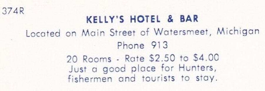 Kelleys Hotel & Bar - Vintage Postcard (newer photo)